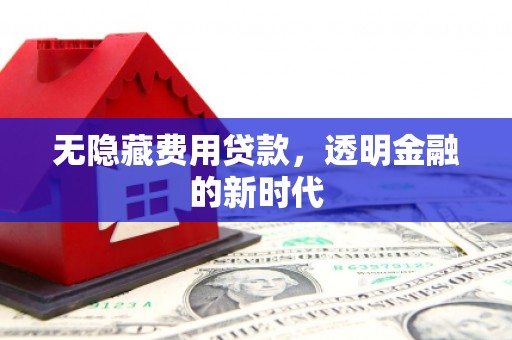 太平无隐藏费用贷款，透明金融的新时代