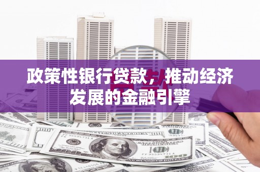 太平政策性银行贷款，推动经济发展的金融引擎