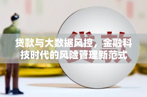 太平贷款与大数据风控，金融科技时代的风险管理新范式