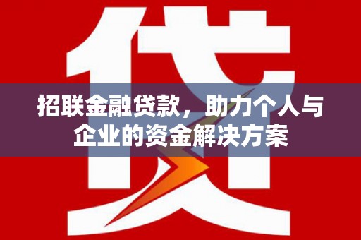 太平招联金融贷款，助力个人与企业的资金解决方案