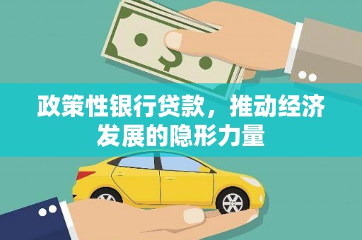 太平政策性银行贷款，推动经济发展的隐形力量