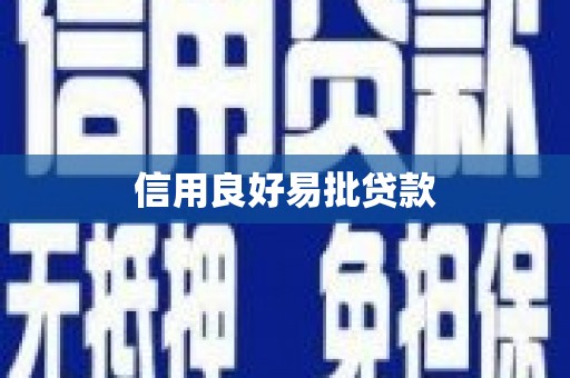 太平信用良好易批贷款
