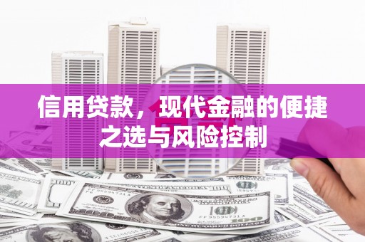 太平信用贷款，现代金融的便捷之选与风险控制