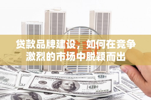 太平贷款品牌建设，如何在竞争激烈的市场中脱颖而出