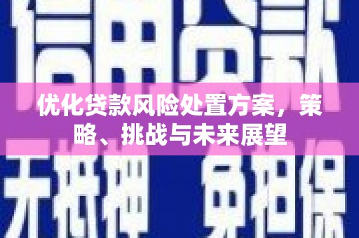 太平优化贷款风险处置方案，策略、挑战与未来展望