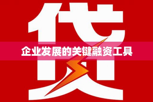太平企业发展的关键融资工具
