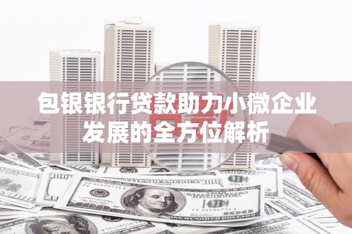 太平包银银行贷款助力小微企业发展的全方位解析
