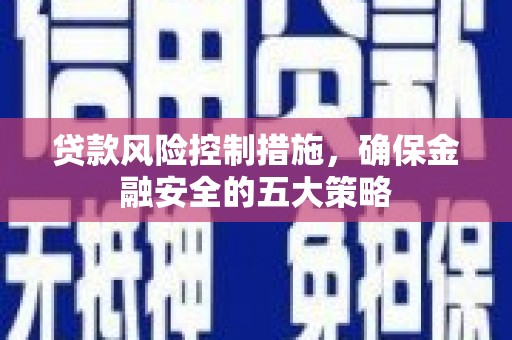 太平贷款风险控制措施，确保金融安全的五大策略
