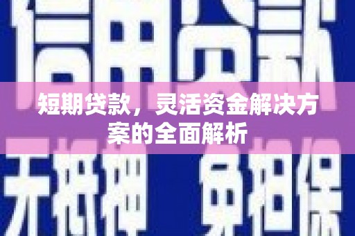 太平短期贷款，灵活资金解决方案的全面解析