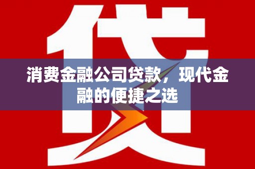 太平消费金融公司贷款，现代金融的便捷之选