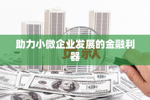太平助力小微企业发展的金融利器