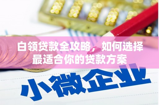 太平白领贷款全攻略，如何选择最适合你的贷款方案
